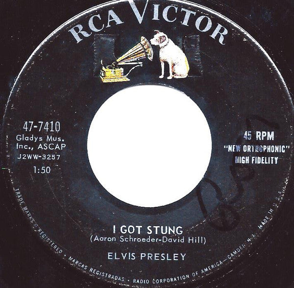 Elvis Presley : One Night / I Got Stung (7", Single, RCA)