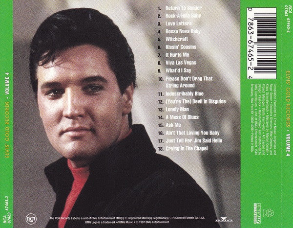 Elvis Presley : Elvis' Gold Records - Volume 4 (CD, Comp, RE, RM)