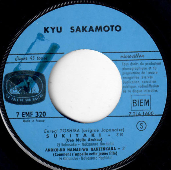 Kyu Sakamoto : Sukiyaki (Ueo Muite Arukou) (7", EP)