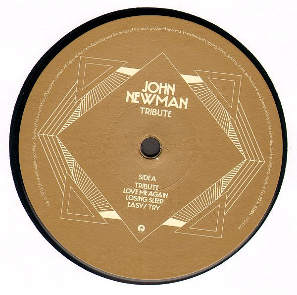 John Newman (5) : Tribute (LP, Album, Ltd)