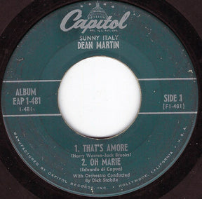 Dean Martin : Sunny Italy (7", EP)