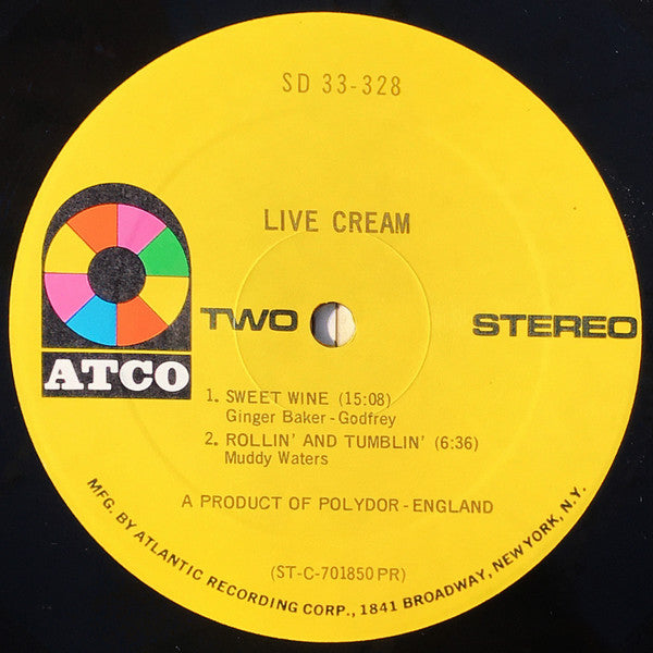 Cream (2) : Live Cream (LP, Album, Pre)