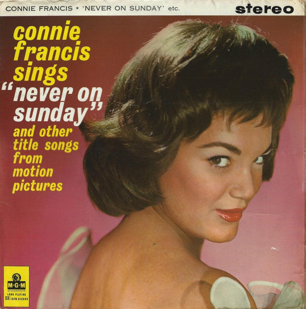 Connie Francis : Sings "Never On Sunday" And Other Title Songs From Motion Pictures (LP, Album)