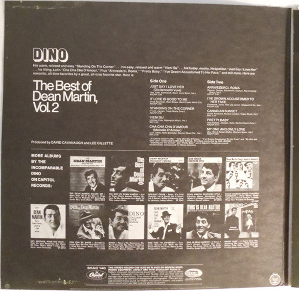 Dean Martin : The Best Of Dean Martin Vol. 2 (LP, Comp)