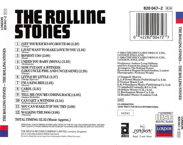 The Rolling Stones : The Rolling Stones (CD, Album, Mono, RE, RP)