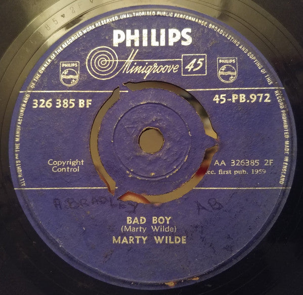 Marty Wilde : It's Been Nice (7", Single, 3 P)