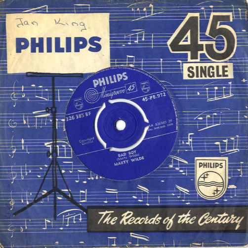 Marty Wilde : It's Been Nice (7", Single, 3 P)