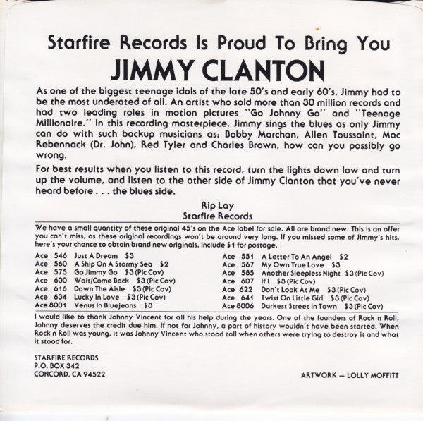 Jimmy Clanton : You Kissed A Fool Good-bye / I Wanna Go Home  (7", Single, Ora)