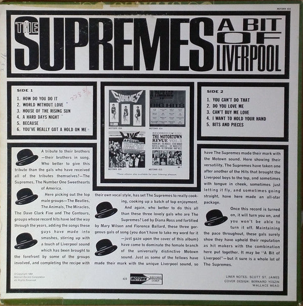 The Supremes : A Bit Of Liverpool (LP, Album, Mono, Roc)