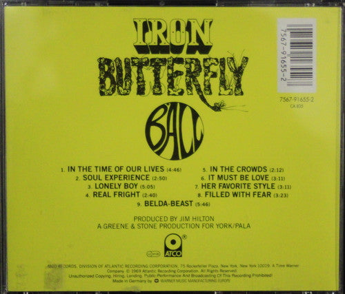 Iron Butterfly : Ball (CD, Album, RE)