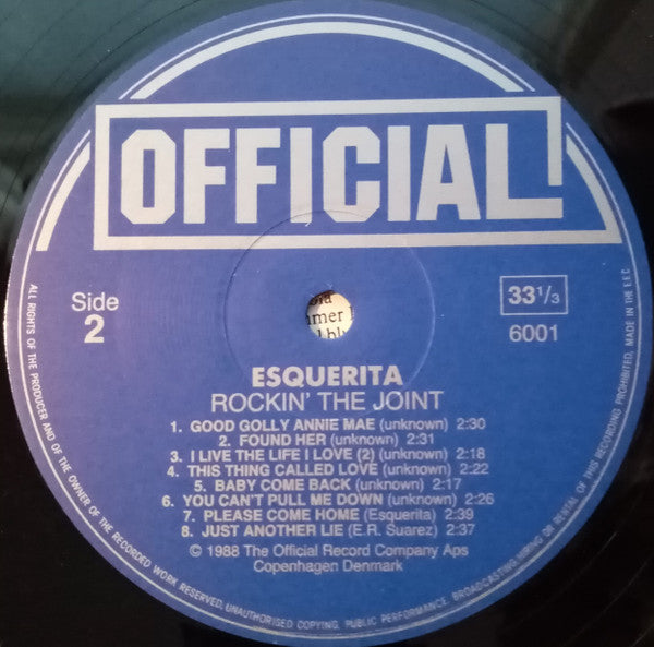 Esquerita : Rockin' The Joint (LP, Comp)