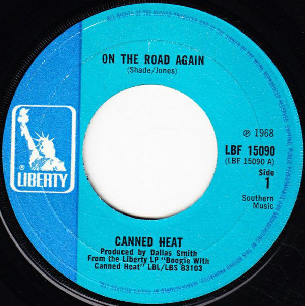 Canned Heat : On The Road Again (7", Lar)