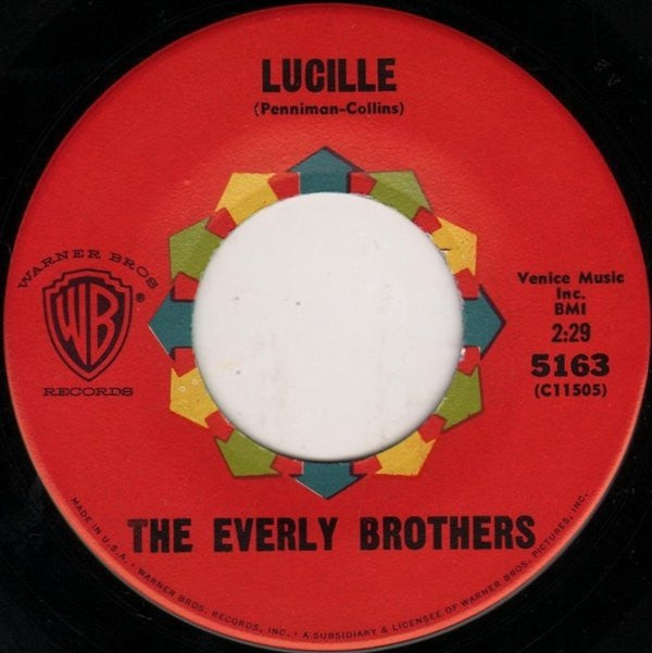 Everly Brothers : Lucille / So Sad (To Watch Good Love Go Bad) (7", Single)