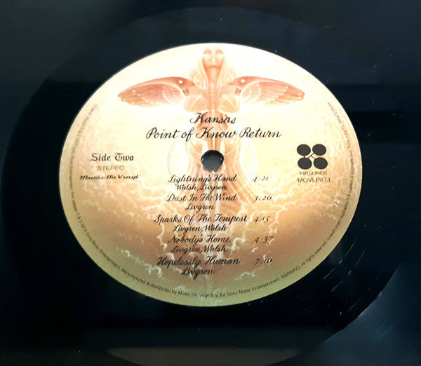 Kansas (2) : Point Of Know Return (LP, Album, RE)