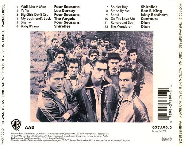 Various : The Wanderers - Original Motion Picture Soundtrack (CD, Comp, RE)