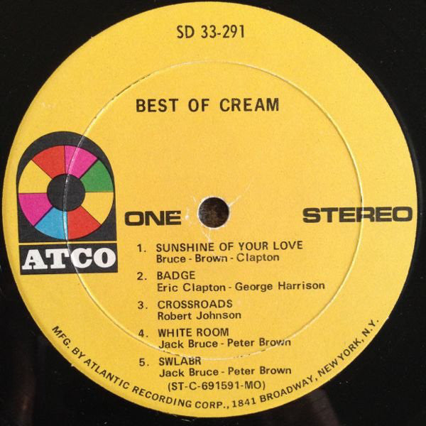 Cream (2) : Best Of Cream (LP, Comp, MO )