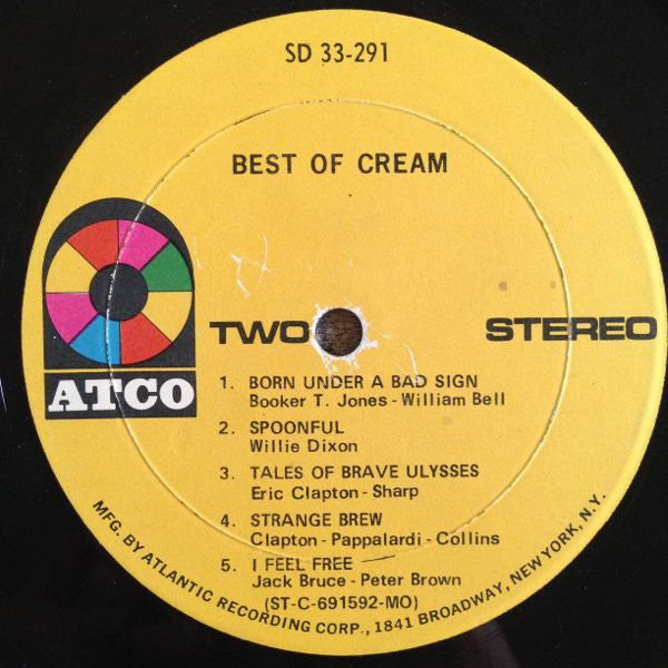 Cream (2) : Best Of Cream (LP, Comp, MO )