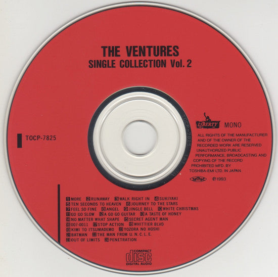 The Ventures : Single Collection Vol. 2 (CD, Album, Comp, Mono)