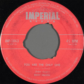 Ricky Nelson (2) : You Are The Only One (7")