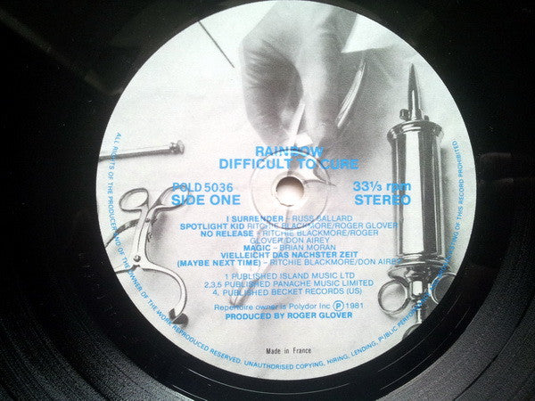 Rainbow : Difficult To Cure (LP, Album, Mad)