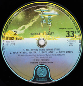 Black Sabbath : Technical Ecstasy (LP, Album, Pho)