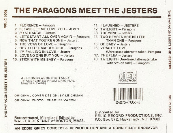 The Paragons (2) Meet The Jesters (2) : The Paragons Meet The Jesters (CD)