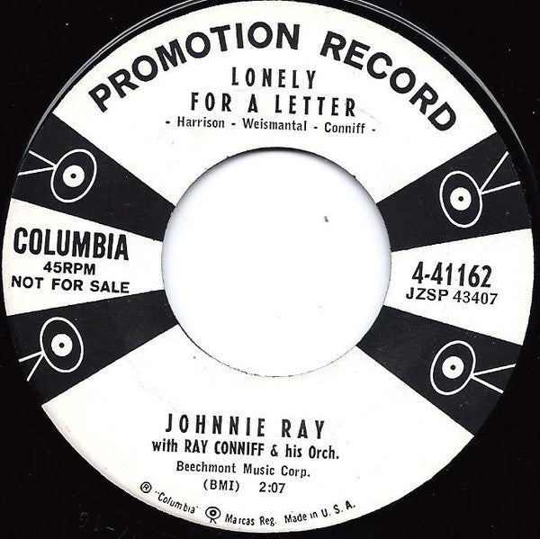 Johnnie Ray : Endlessly (7", Single, Promo)