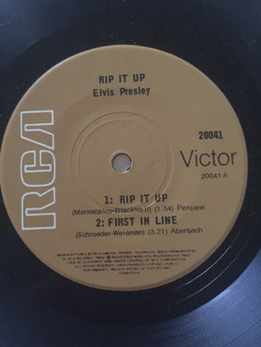 Elvis Presley : Rip It Up (7", EP, RE)