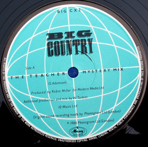 Big Country : The Teacher (Mystery Mix) (12", Single)