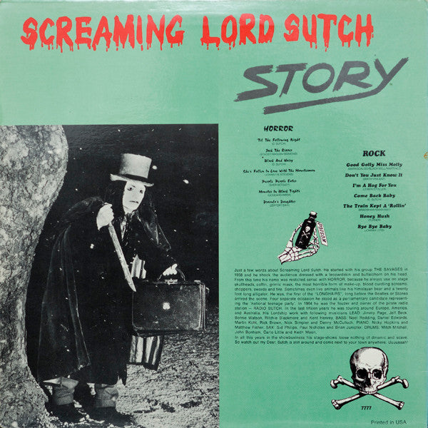 Screaming Lord Sutch : Story (LP, Comp, Unofficial)