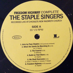 The Staple Singers : Freedom Highway Complete (Recorded Live At Chicago's New Nazareth Church) (2xLP, Album, RE, RM)