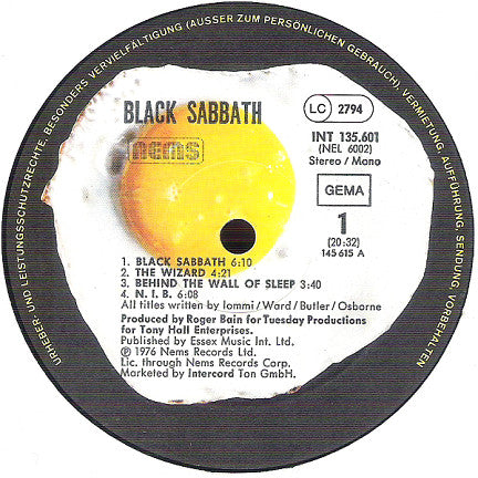 Black Sabbath : Black Sabbath (LP, Album, RE, Gat)