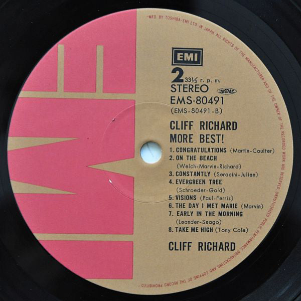 Cliff Richard : More Best! (LP, Comp)