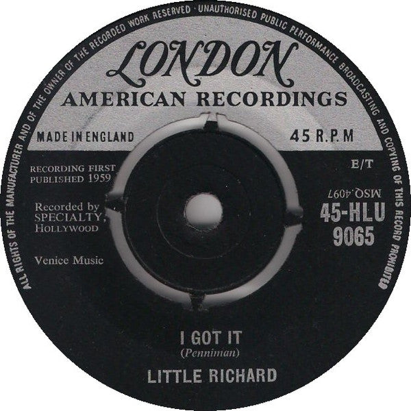 Little Richard : I Got It (7", Single)