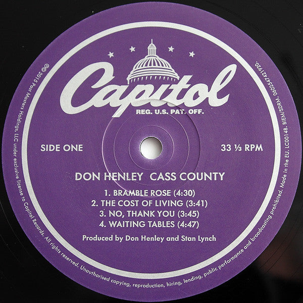 Don Henley : Cass County (2xLP, Album, Dlx, Gat)