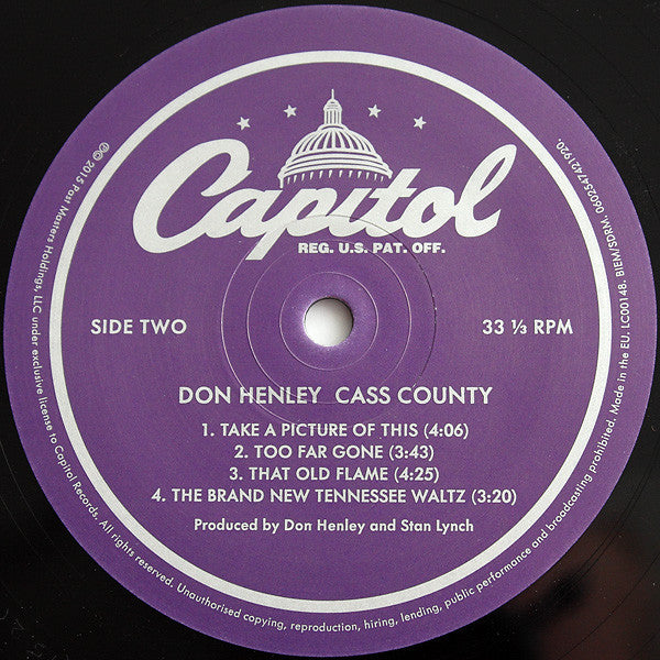 Don Henley : Cass County (2xLP, Album, Dlx, Gat)