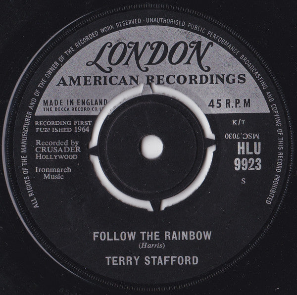 Terry Stafford : Follow The Rainbow (7")