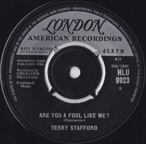 Terry Stafford : Follow The Rainbow (7")