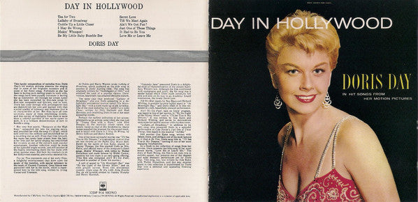 Doris Day : Day In Hollywood (CD, Album, Comp, Mono)