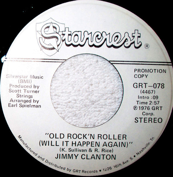 Jimmy Clanton : Old Rock'n Roller (Will It Happen Again) (7", Promo)