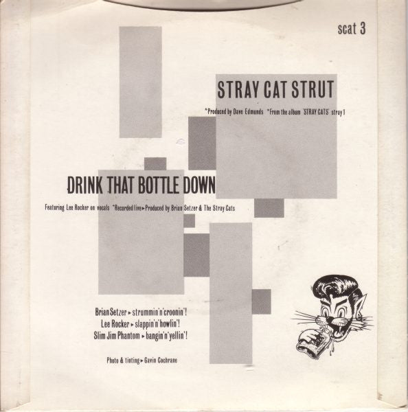 Stray Cats : Stray Cat Strut (7", Single, Sil)