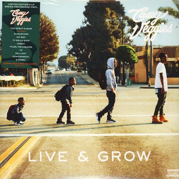 Casey Veggies : Live & Grow (2xLP, Album, Ltd, Gre)