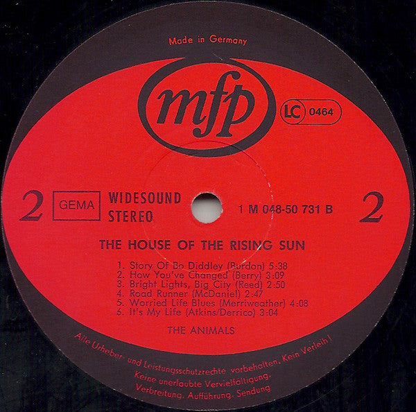 The Animals : House Of The Rising Sun (LP, Comp, RE)