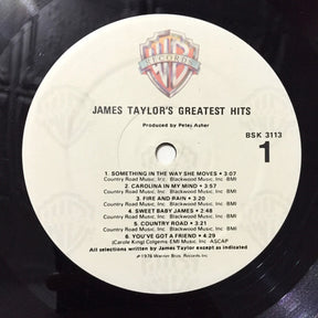 James Taylor (2) : Greatest Hits (LP, Comp, RE, Spe)