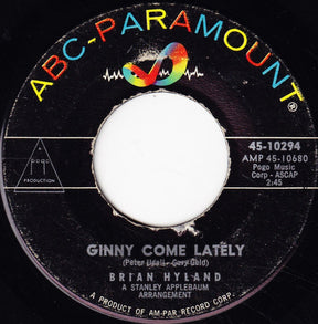 Brian Hyland : Ginny Come Lately (7", Single)