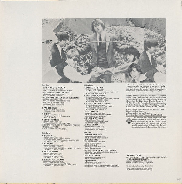 Buffalo Springfield : Buffalo Springfield (2xLP, Comp, RE)