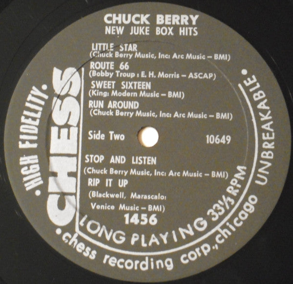 Chuck Berry : New Juke Box Hits (LP, Album, Mono)