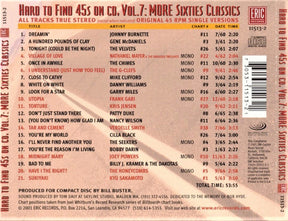 Various : Hard To Find 45s On CD, Vol. 7: More Sixties Classics (CD, Comp)