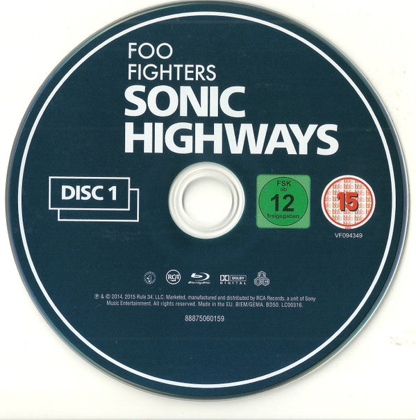 Foo Fighters : Sonic Highways (3xBlu-ray, Multichannel)