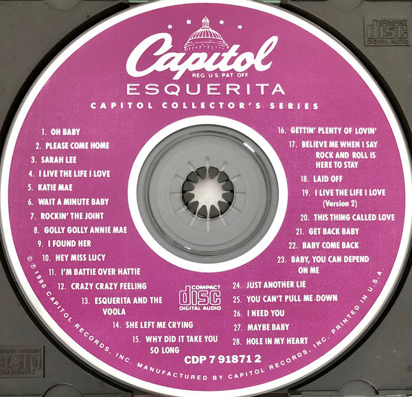 Esquerita : The Capitol Collector's Series (CD, Comp, Mono, RM)